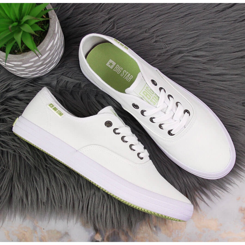 Tenisi Big Star din material textil alb JJ274260 1 Tenisi Big Star din material textil alb JJ274260 1