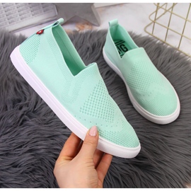 Tenisi slip on damă mentă Big Star FF274A604 verde 1 Tenisi slip on damă mentă Big Star FF274A604 verde 1