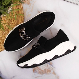 Adidași de damă cu un lanț pe Potocki negru 4