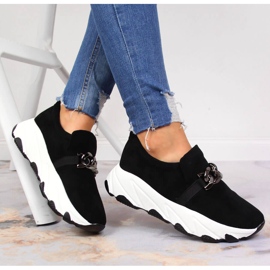 Adidași de damă cu un lanț pe Potocki negru 1