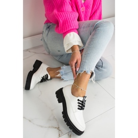 Cizme dama cu cizme cu platforma, albe Laura La.Fi 1