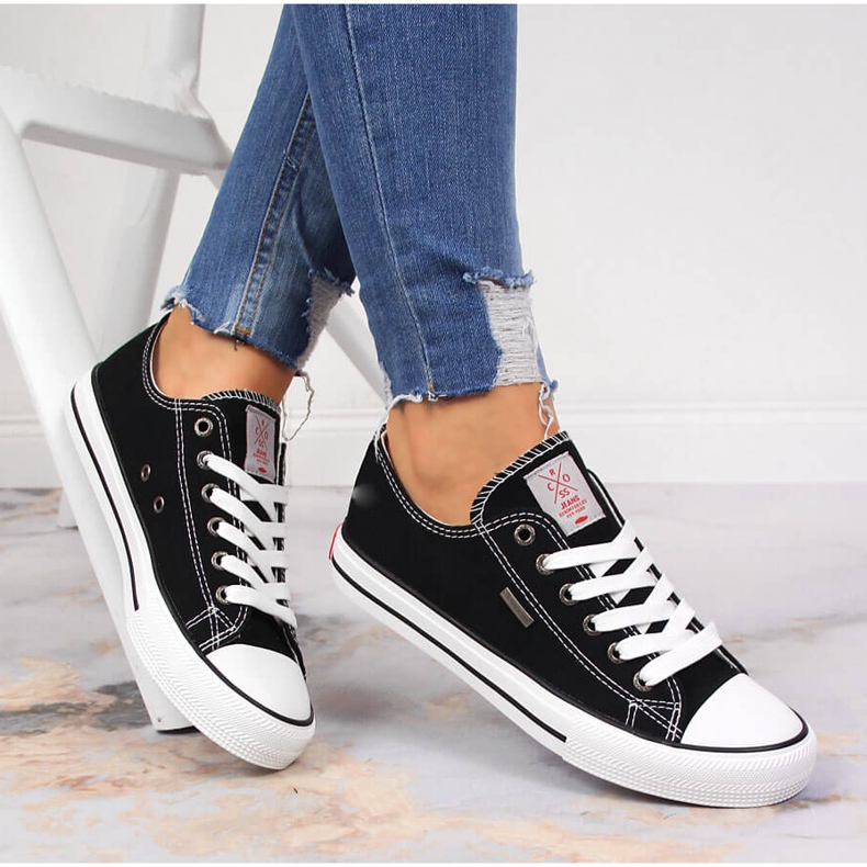 Pantofi sport joasă Black Cross Jeans JJ2R4011C negru 1 Pantofi sport joasă Black Cross Jeans JJ2R4011C negru 1