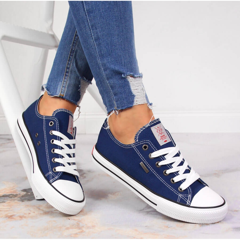 Adidași Low bleumarin Cross Jeans JJ2R4012C albastru marin 1