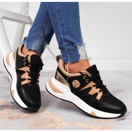 Tenisi de dama negri Vinceza cu platforma negru 1