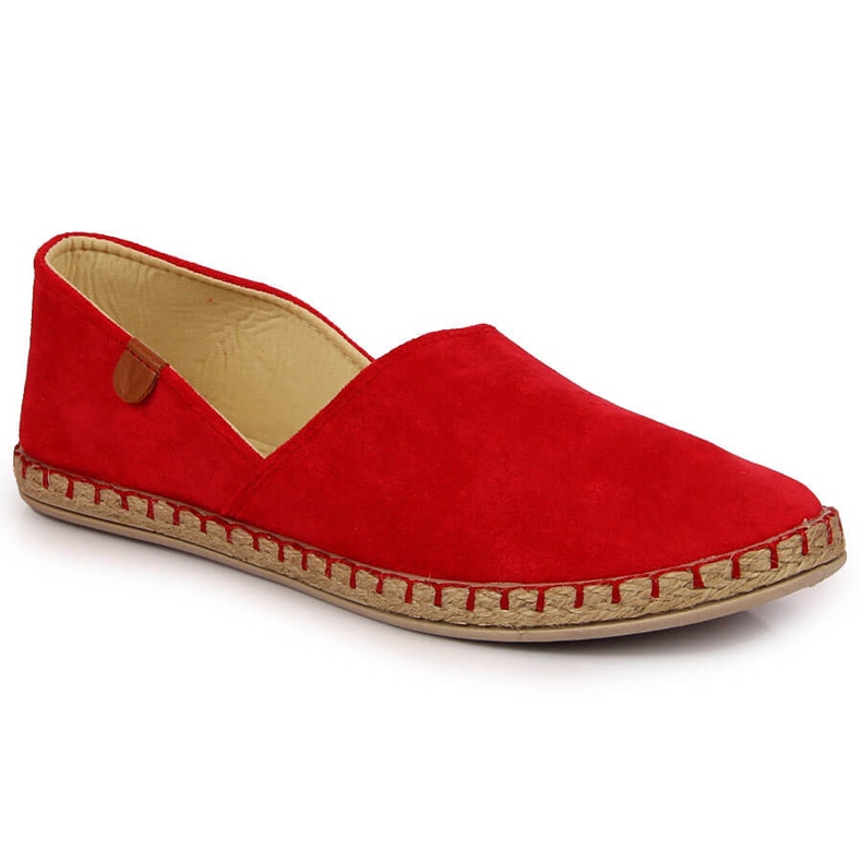 Espadrile de dama Red Vinceza cu decupaj roșu 2
