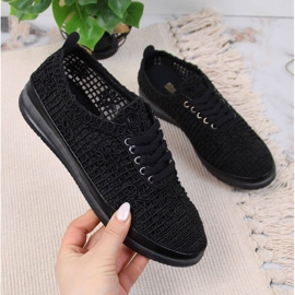 Tenisi dama negri din dantela Artiker negru 1