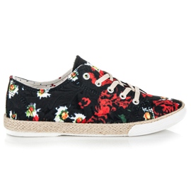 Kylie Espadrile cu șireturi negru 2 Kylie Espadrile cu șireturi negru 2