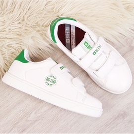Tenisi copii Big Star DD374029 din piele ecologica cu velcro alb 1