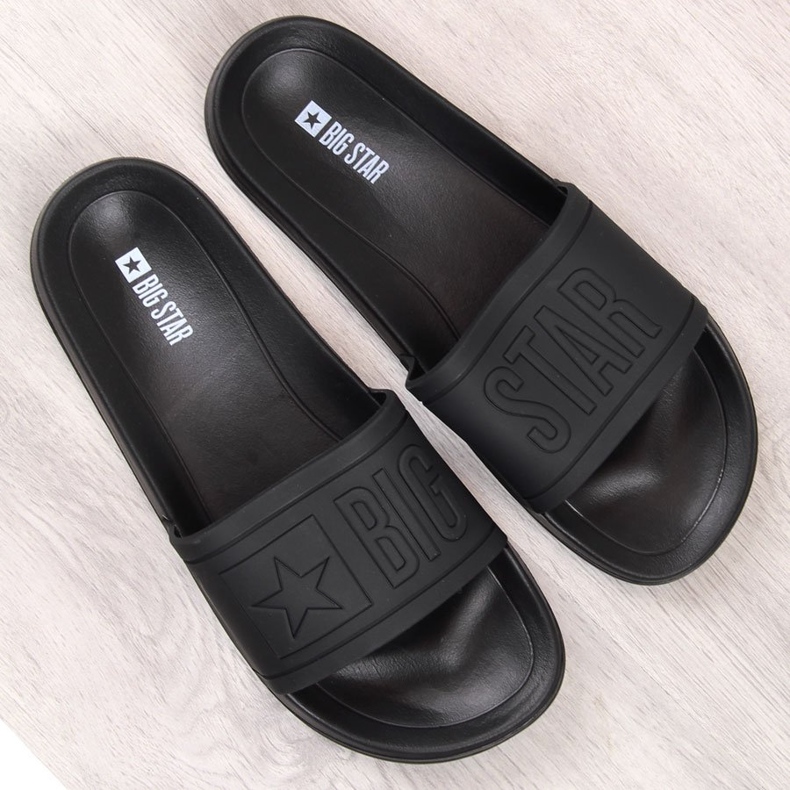 Papuci de plaja din cauciuc negru pentru copii Big Star DD374157 2