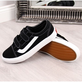 Tenisi copii negri Atletico negri cu velcro negru 1 Tenisi copii negri Atletico negri cu velcro negru 1