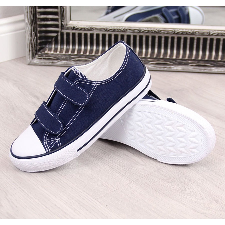 Tenisi copii Atletico bleumarin cu velcro albastru 1 Tenisi copii Atletico bleumarin cu velcro albastru 1