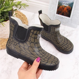 American Club galoșuri pentru copii kaki verde 1 American Club galoșuri pentru copii kaki verde 1