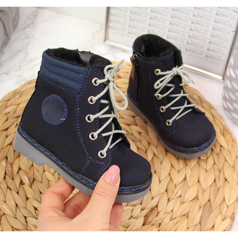 Botine copii bleumarin Kornecki 4984 albastru marin 1