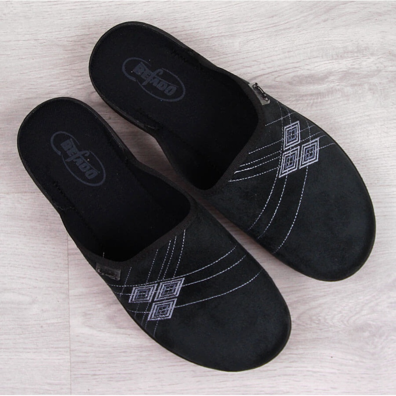 Papuci de casă bărbați Befado negri negru 1