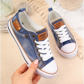 Adidași pentru copii American Club bleumarin albastru 1