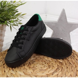 Tenisi copii low eco piele neagra Big Star DD374147 negru 2