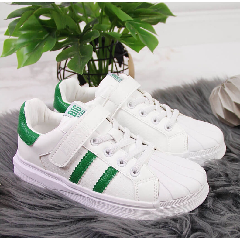 Pantofi sport copii Big Star GG374019 cu velcro alb 2