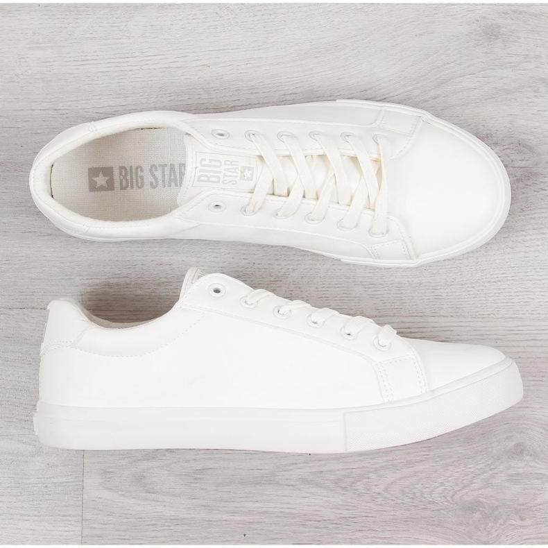 Piele ecologică albă joasă pentru bărbați Big Star II174028 1