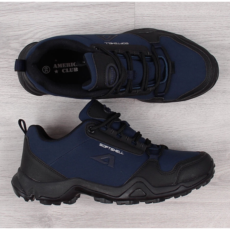 American Club pantofi de trekking impermeabili bleumarin albastru 1