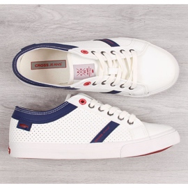 Tenisi albi din piele ecologică pentru bărbați Cross Jeans II1R4005C 1
