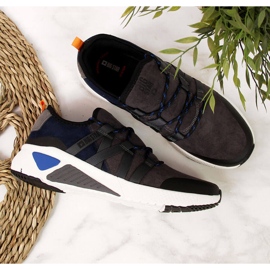 Pantofi sport din piele gri Big Star II274309 2