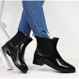 Cizme Jodhpur lăcuite negre de damă T.Sokolski negru 1