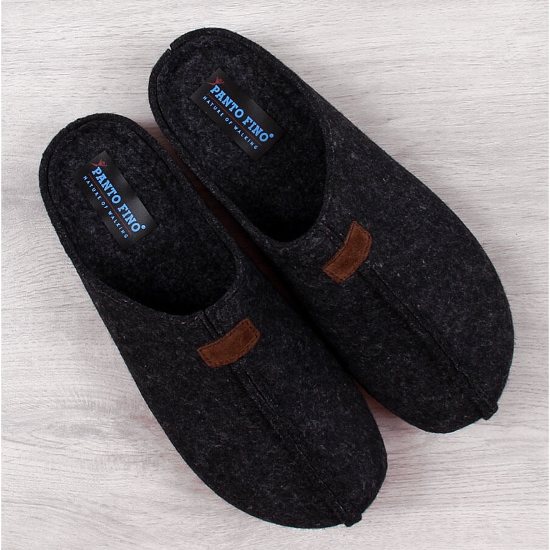 Papuci barbati papuci papuci negri Panto Fino II167010 negru 1