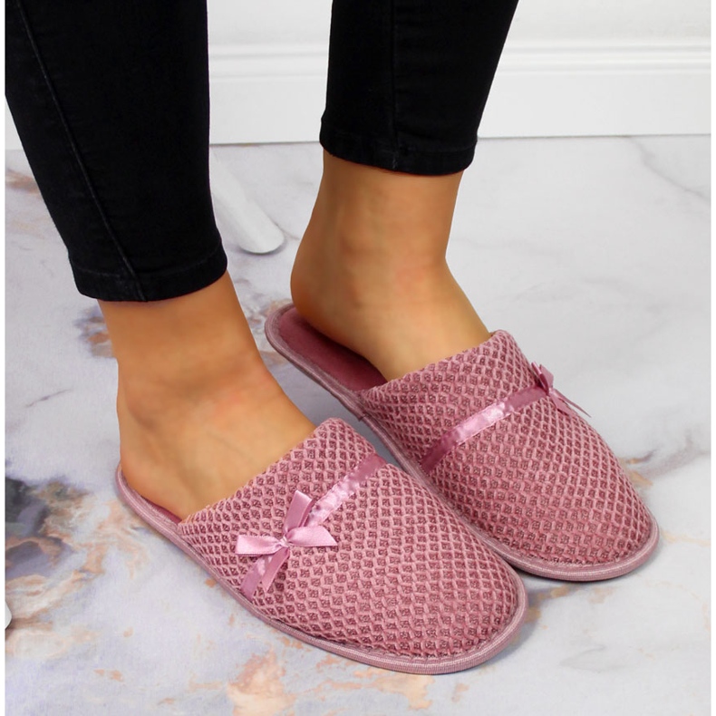 Pulover de casa dama papuci roz, roz NEWS 2