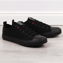 Adidași bărbați, negri, din material textil, Big Star JJ174003 negru 1