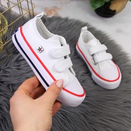 Tenisi copii albi cu velcro Big Star HH374095 1