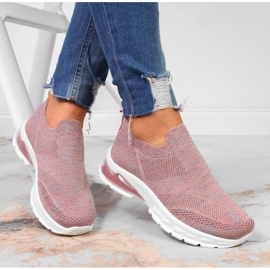 Pantofi sport de damă slip on roz Potocki 1 Pantofi sport de damă slip on roz Potocki 1