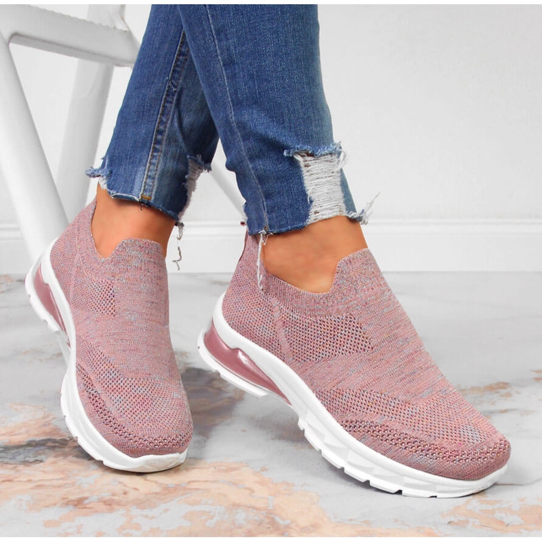 Pantofi sport de damă slip on roz Potocki 1 Pantofi sport de damă slip on roz Potocki 1