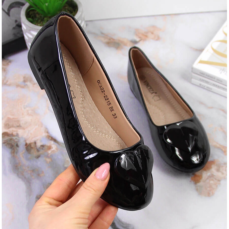 Balerini fete cu inimă neagră Vinceza negru 1