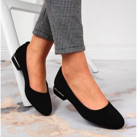 Balerini de damă negre cu toc înalt Sergio Leone negru 1