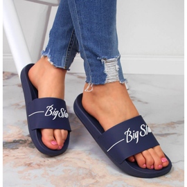 Papuci sport bleumarin Big Star JJ274A299 albastru marin 1