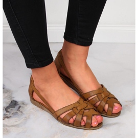 Sandale dama piele maro Dolce Pietro 2