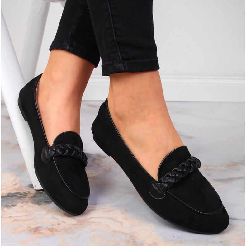 Pantofi slip-on damă Potocki negri negru 1