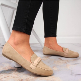 Pantofi slip-on dama bej Potocki 6