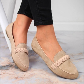 Pantofi slip-on dama bej Potocki 1