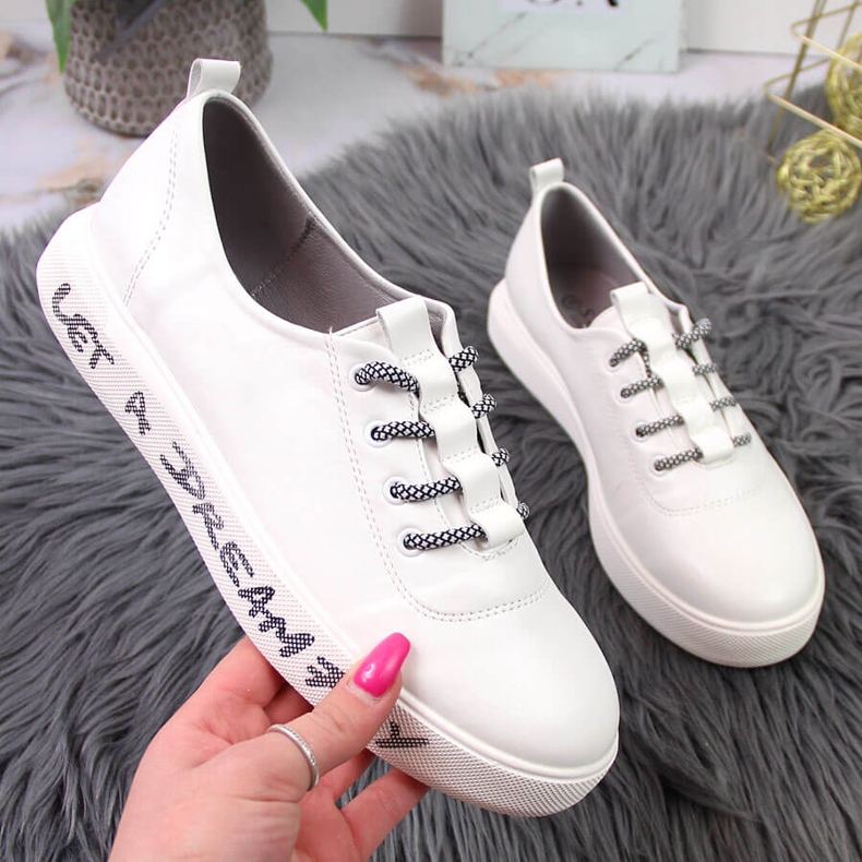 S.Barski Pantofi de dama alb S. Barski cu platforma 1