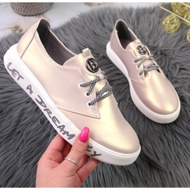 S.Barski Brogues de damă cu platformă roz perlat de S. Barski 1