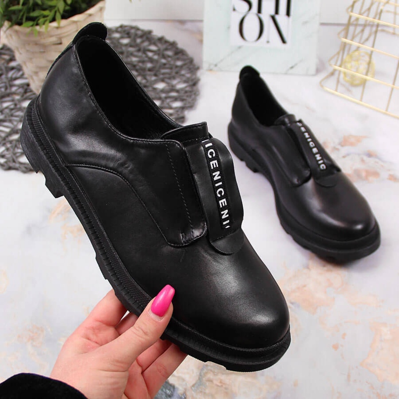 S.Barski Pantofi slip-on dama negri de S. Barski negru 1