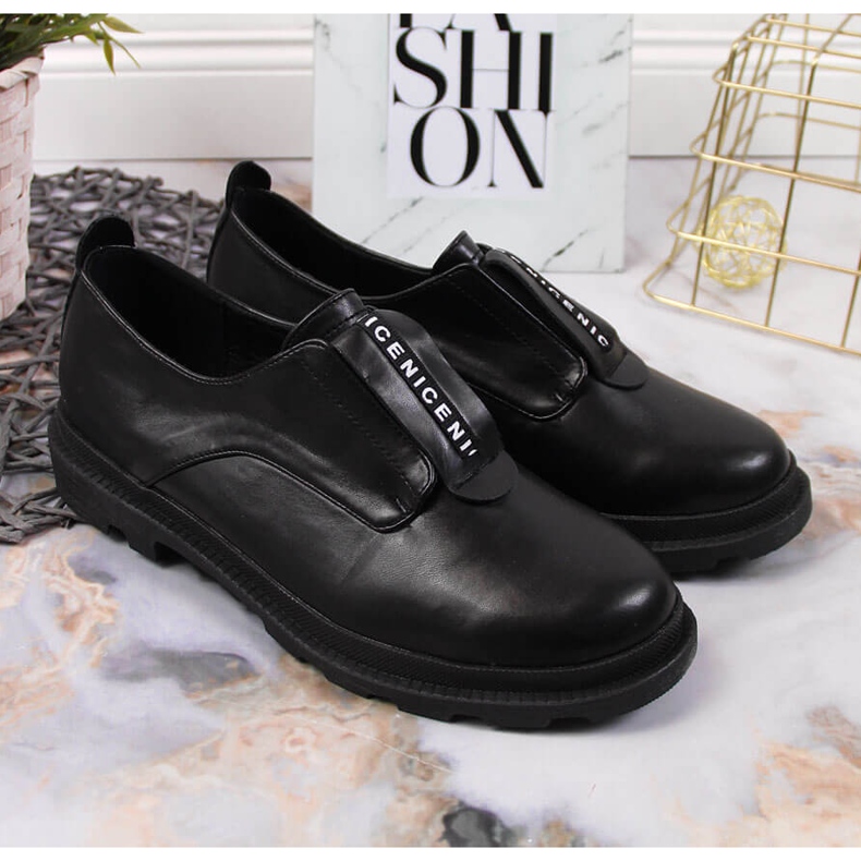 S.Barski Pantofi slip-on dama negri de S. Barski negru 2