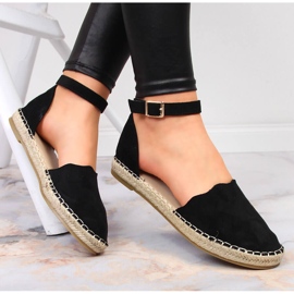 Sandale espadrile negre dama Jezzi negru 1