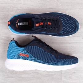 Pantofi sport pentru bărbați bleumarin Big Star JJ174284 albastru marin albastru 1