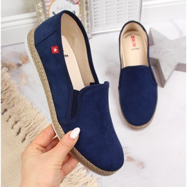 Espadrile slip on dama bleumarin Big Star JJ276003 albastru marin 1