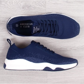 Pantofi sport pentru bărbați American Club bleumarin albastru marin 1
