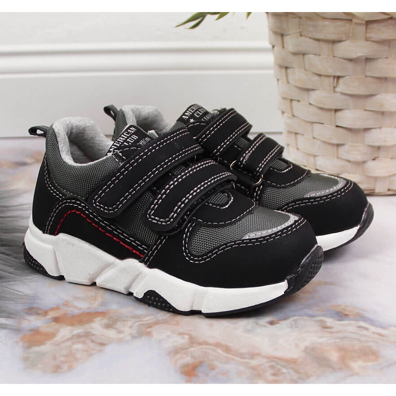Pantofi sport pentru băieți Black American Club negru 1 Pantofi sport pentru băieți Black American Club negru 1