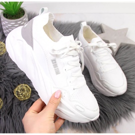 Pantofi sport de damă albi cu platformă Big Star JJ274604 1