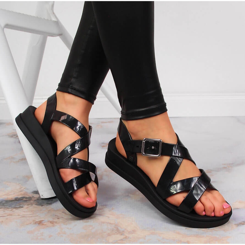 Sandale de dama parfumate Zaxy negre JJ285093 negru 1